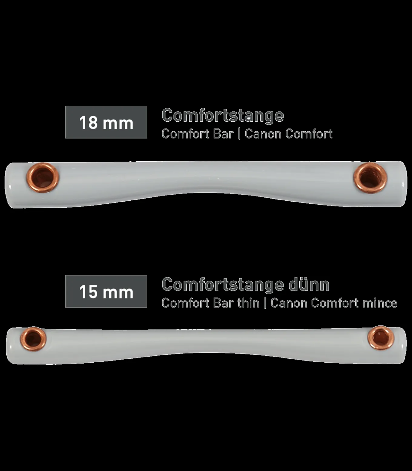 beris Wassertrense mit Comfortstange, Ring 7,5cm