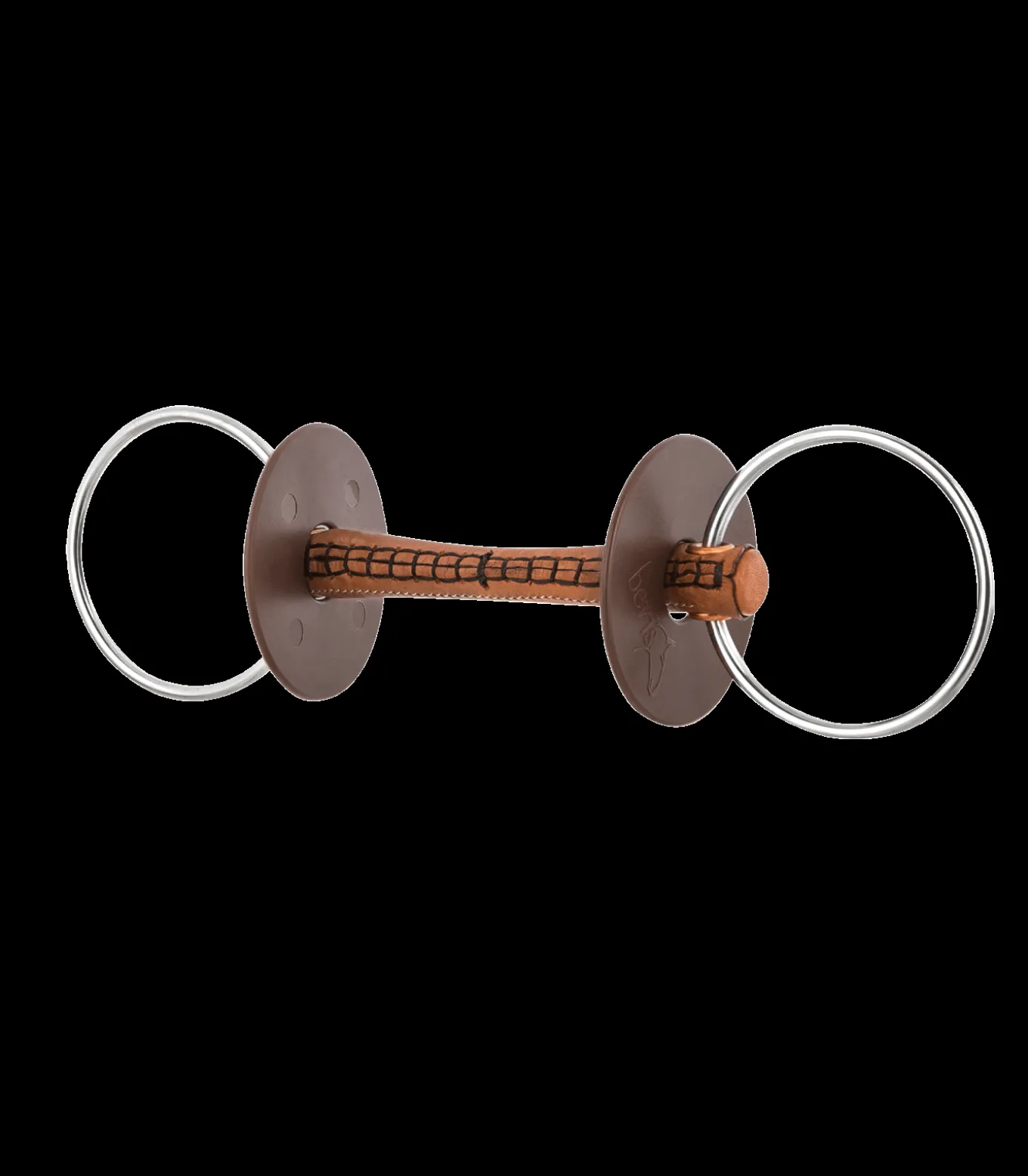 beris Wassertrense mit Lederstange, Ring 7,5cm