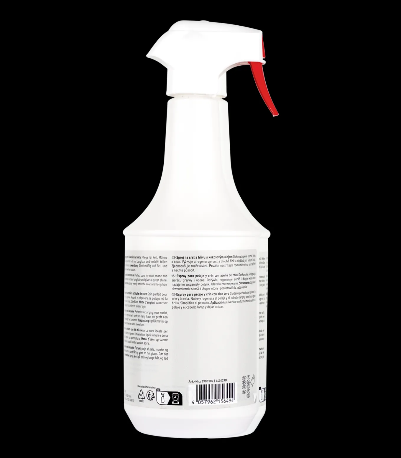 Fell- und Mähnenspray mit Kokosöl, 1000 ml