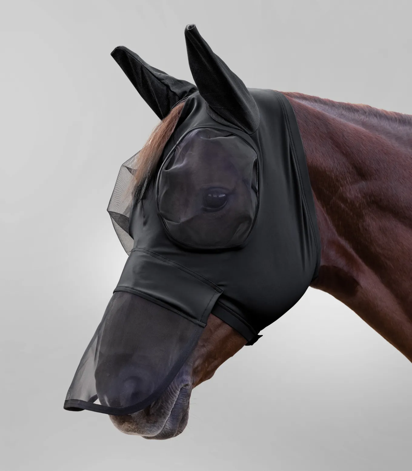 Fliegenmaske Puck mit Nasenschutz