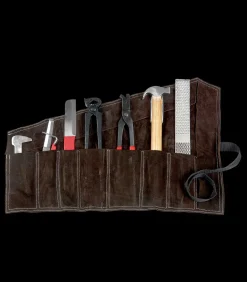 Hufbeschlag-Garnitur im Lederetui