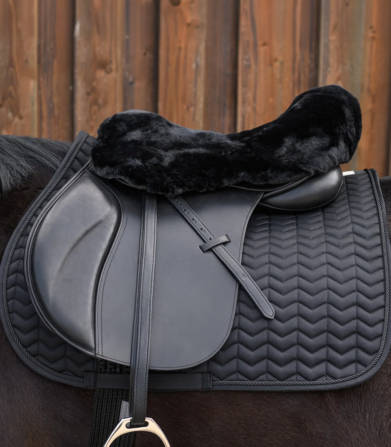 Lammfell Sattelsitzbezug