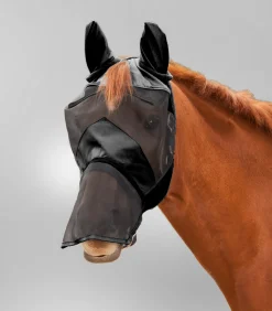 PREMIUM Fliegenmaske mit Ohren- und Nasenschutz