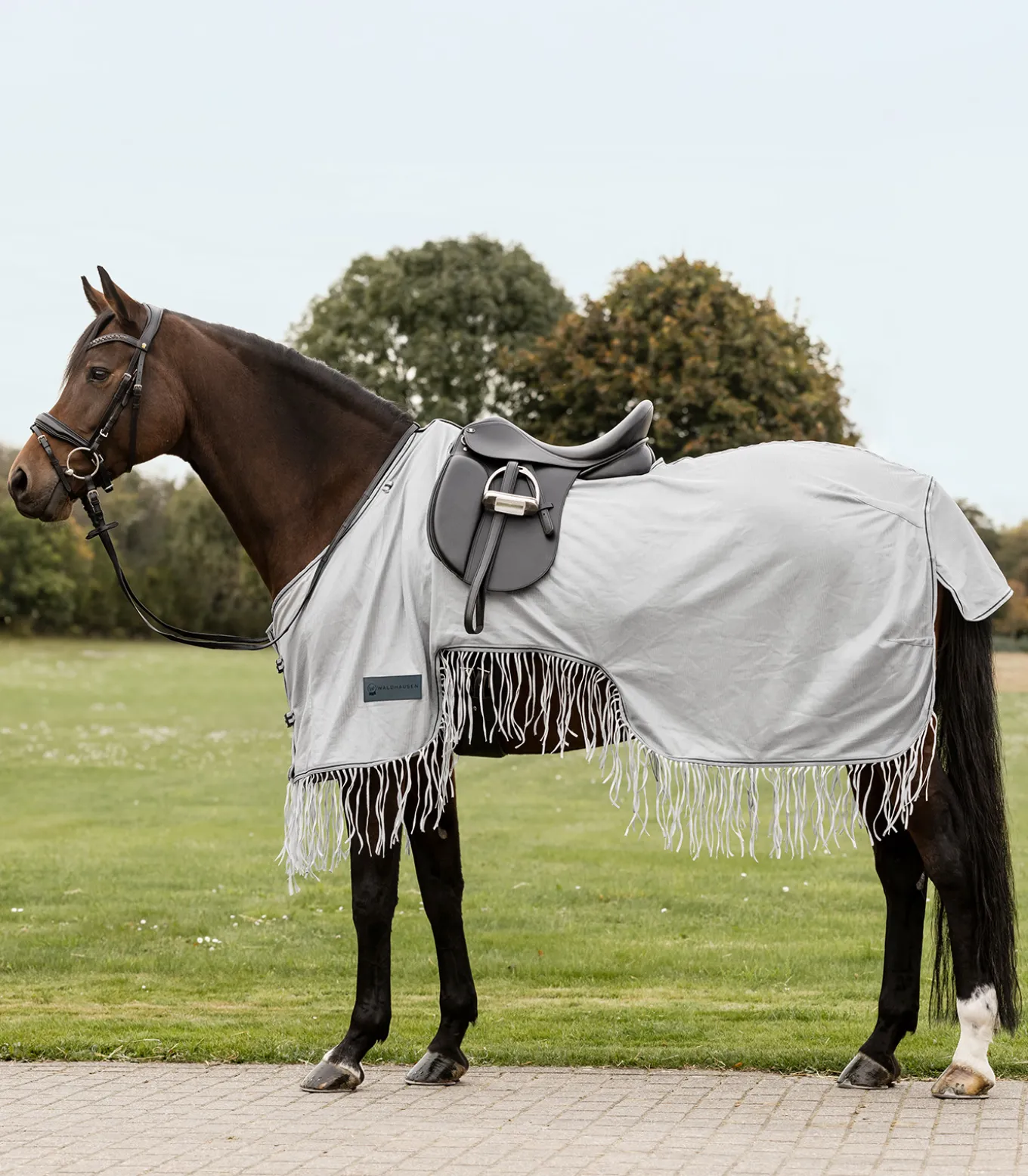 PROTECT Fliegenausreitdecke mit Fransen