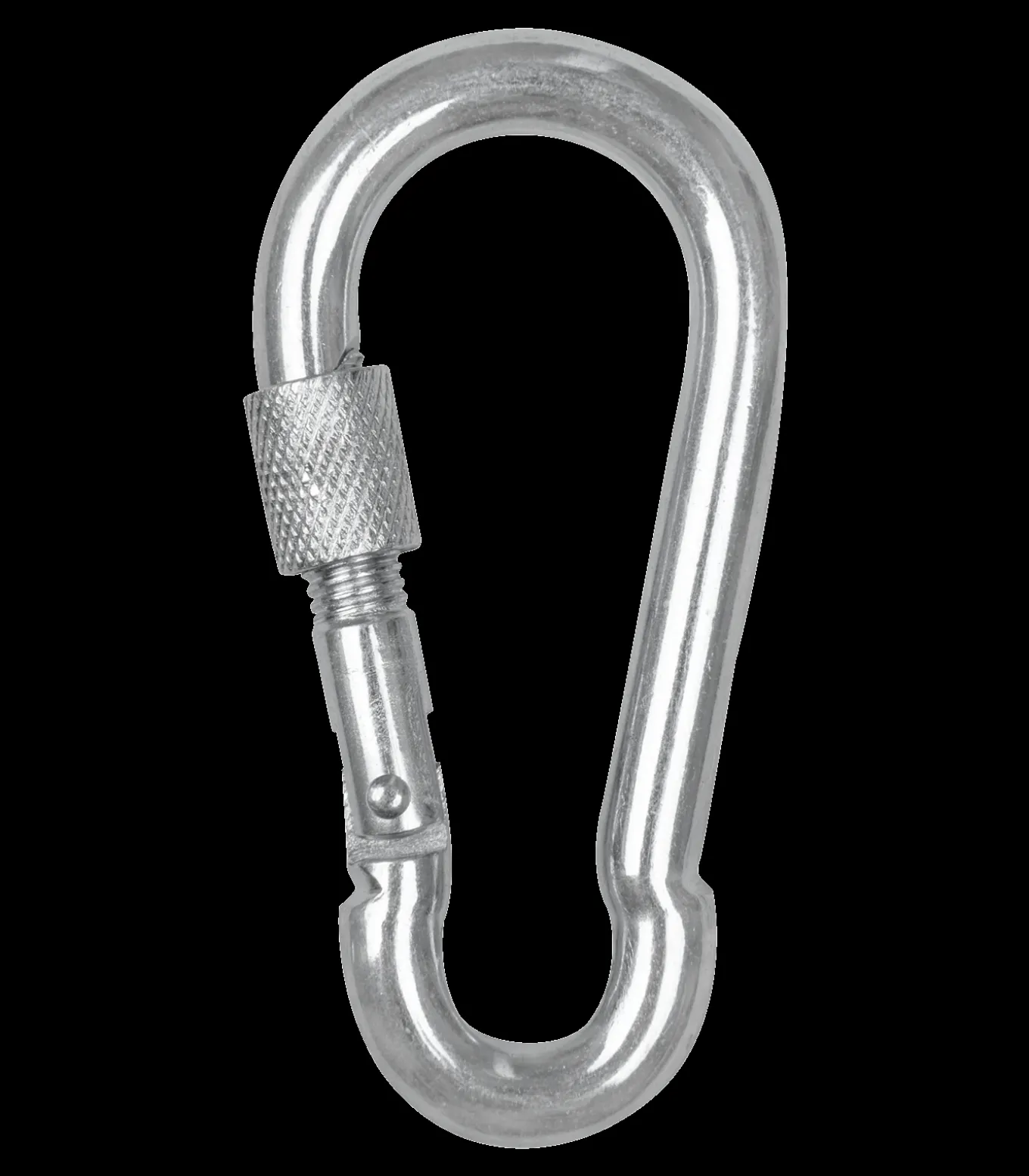 Sicherheits-Karabiner mit Schraubverschluss 9cm