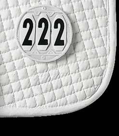 Startnummern für die Schabracke, rund